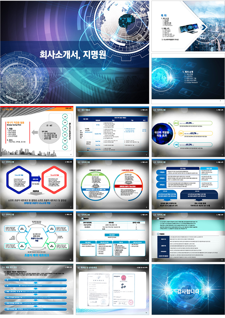 회사소개서템플릿 지명원템플릿 PPT템플릿제작업체 더레이아웃